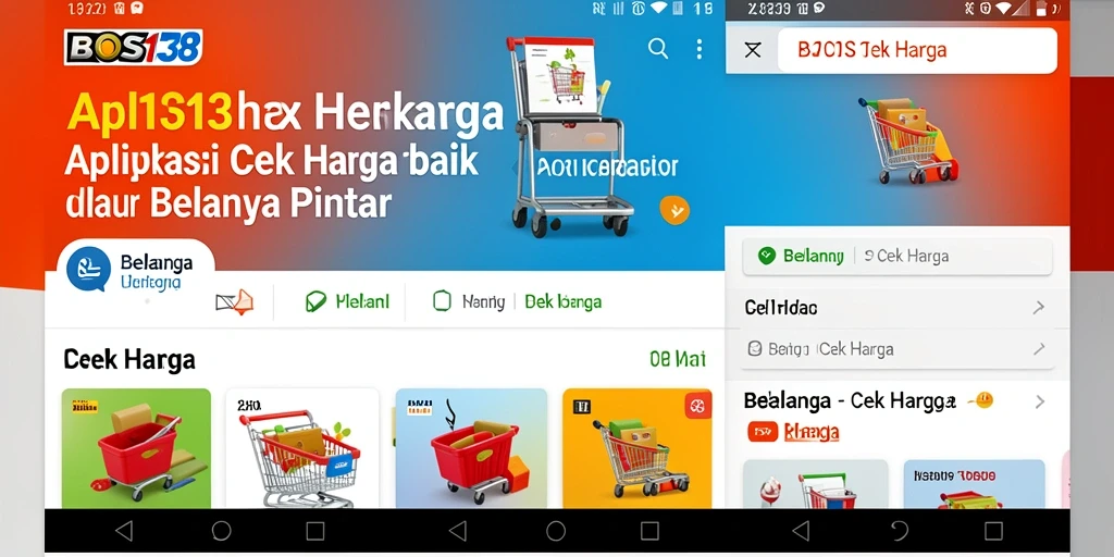 Antarmuka aplikasi BOS138 dengan fungsi Cek Harga yang mudah digunakan.