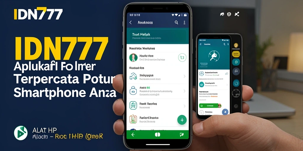 Tampilan antarmuka IDN777 sebagai Root Helper untuk smartphone.