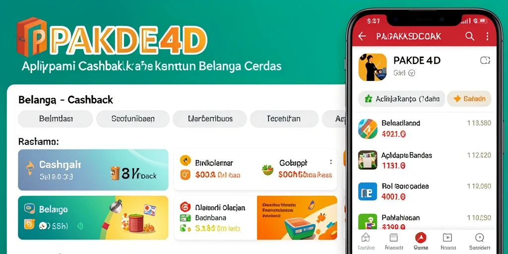 Tampilan antarmuka PAKDE4D yang user-friendly untuk fungsi Cashback.