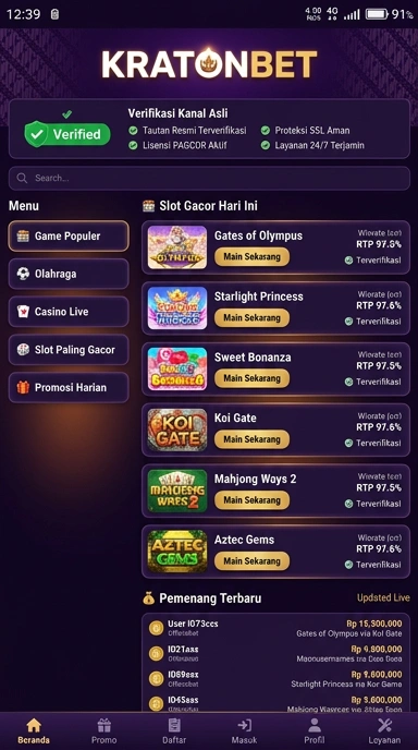 Halaman Resmi Kratonbet untuk Pengguna Android